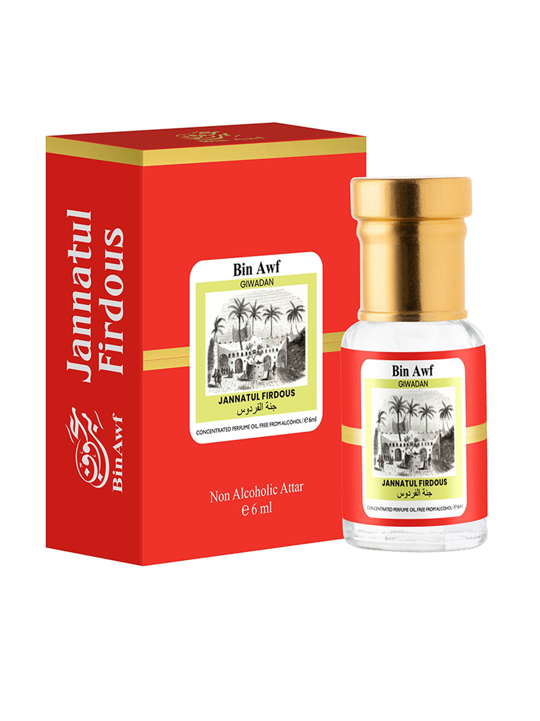 BinAwf Jannatul Firdous Long Lasting  Attar - 6 ml