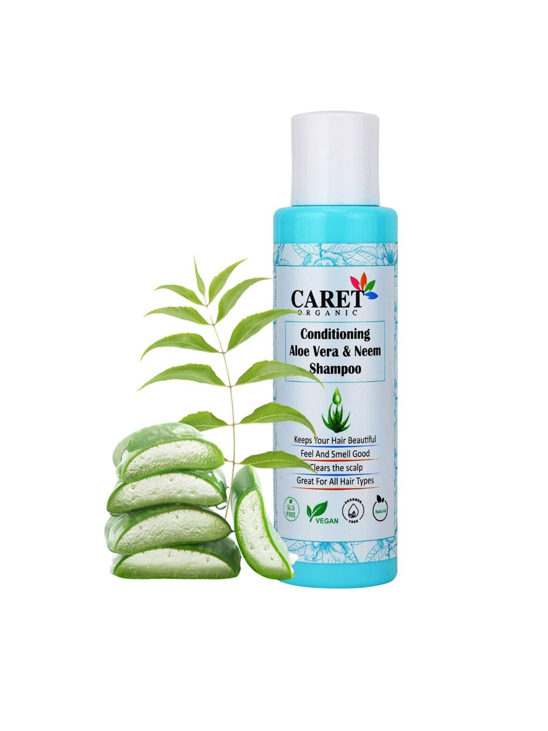 CARET ORGANIC Set Of 4 Conditioning Aloe vera & Neem Shampoo-100ml Each