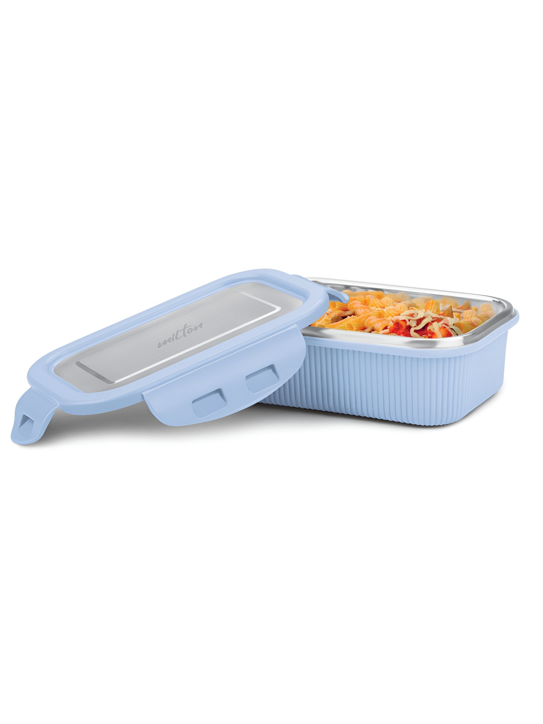 Milton Cool Touch Rectangular 400 Inner Stainless Steel Container 380 ml Blue