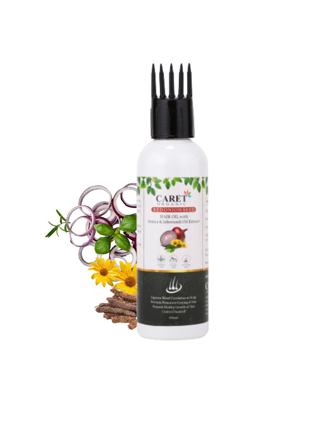 CARET ORGANIC Set Of 3 Red Onion Seed Hair Oil- 100ml Each