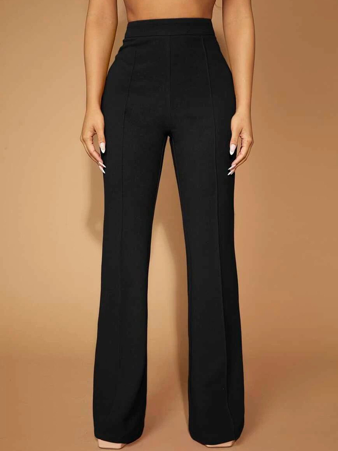 Stylecast X Slyck Solid Comfort Easy Wash Regular Fit Trouser