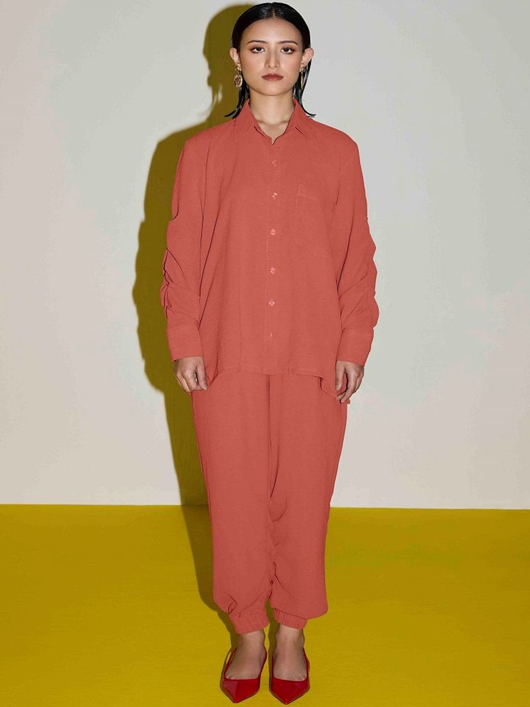 SIL SILA Long Sleeves Loose Fit Shirt With Trouser