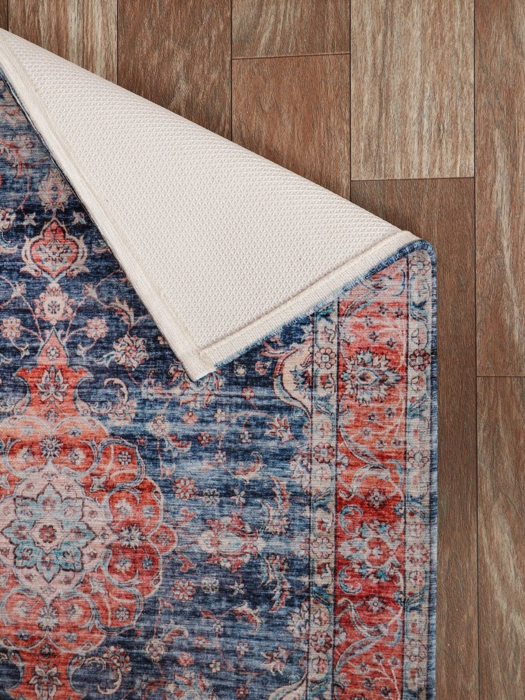 BELLA TRUE Red & Blue AntiSlip Textured Doormat