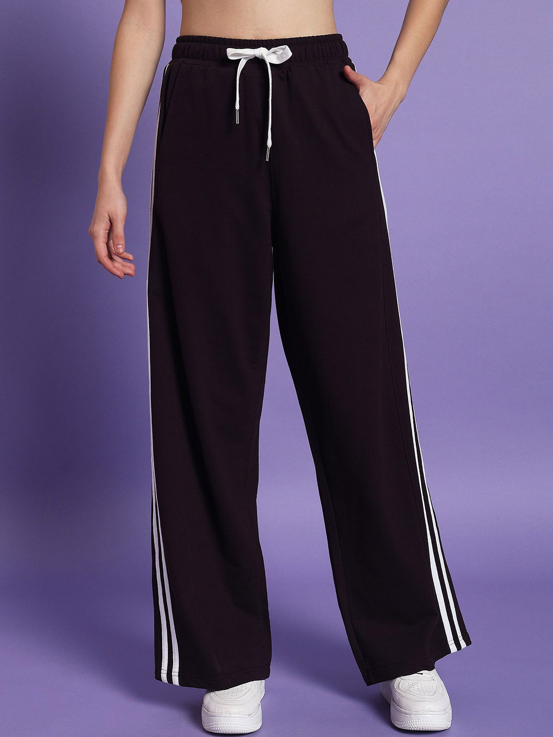 Dogman Women Relaxed-Fit Mid-Rise Wide Leg Sports Track Pant