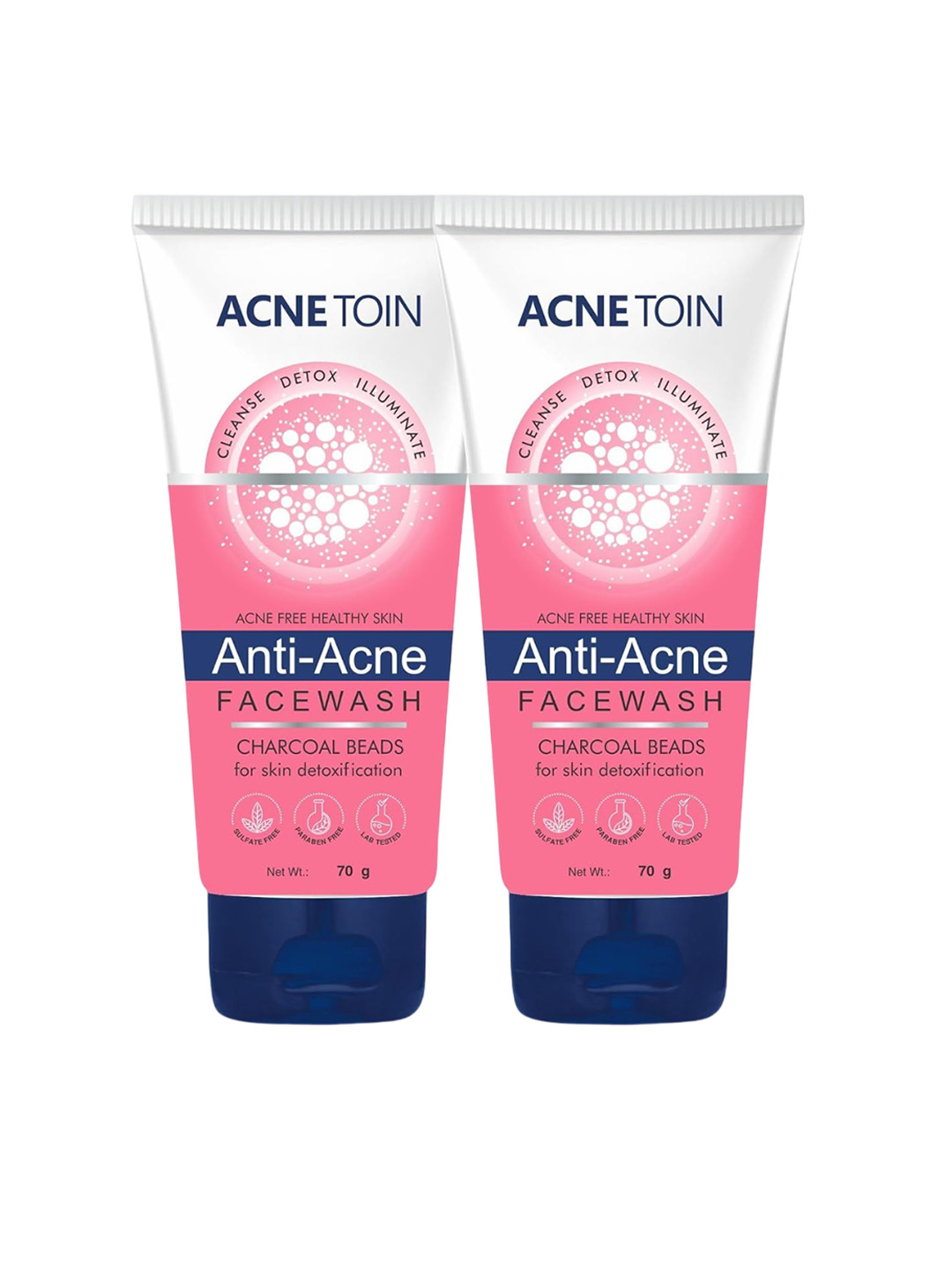 Leeford Set Of 2 Acne Toin Anti Acne Face Wash-70g Each