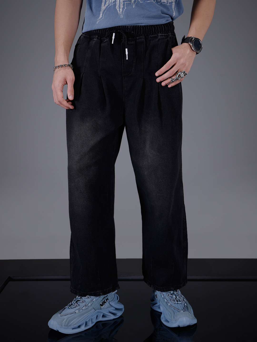 SOKO STREET Men Baggy Fit Stretchable Jeans