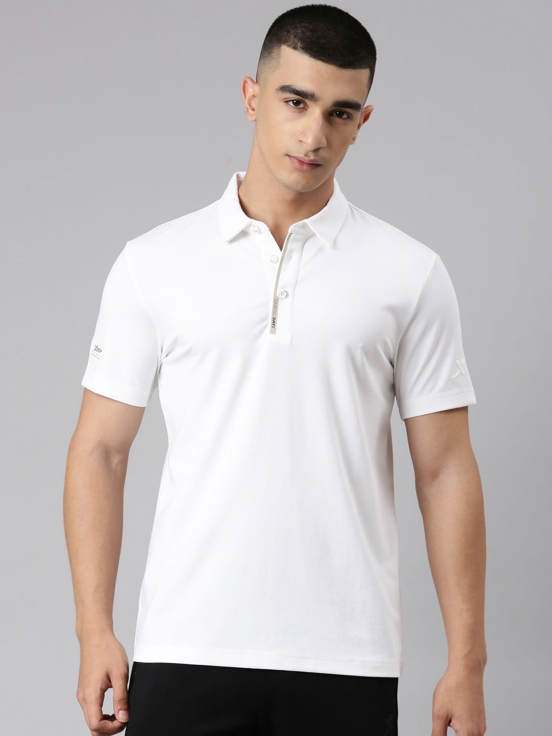 Xtep-Comfort Men Short Sleeve Polo Shirt