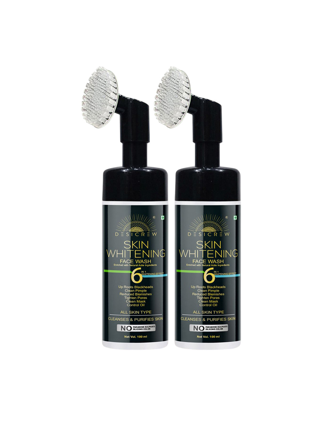 Desi Crew Set Of 2 Skin Whitening Face Wash - 100 ml Each
