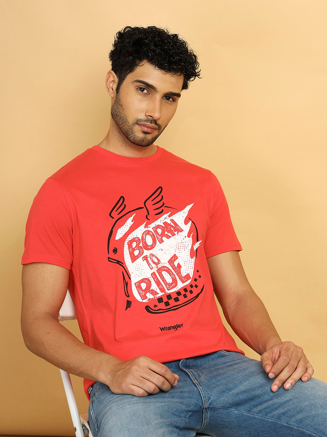 Wrangler Typography Printed Cotton T-shirt