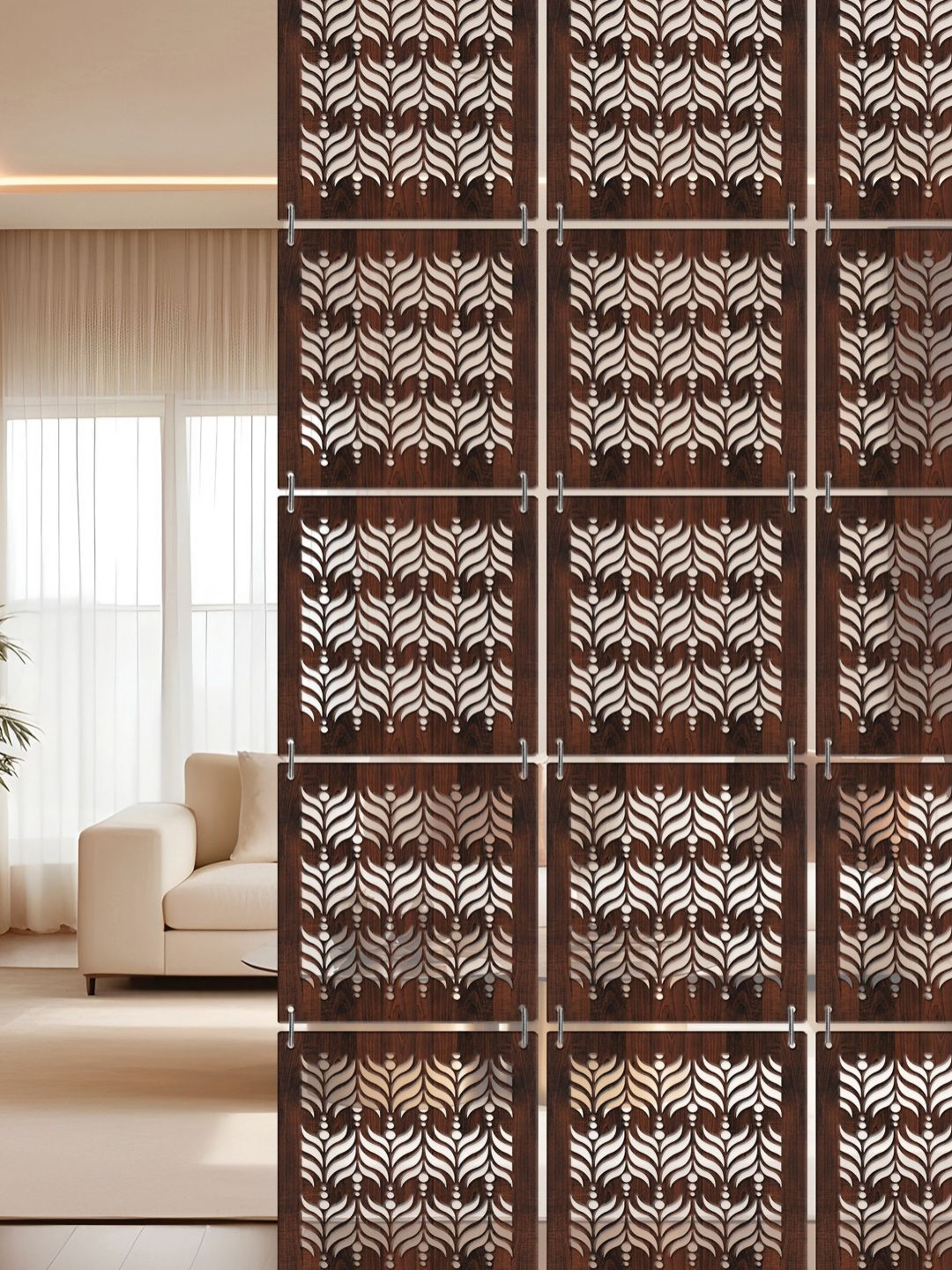 RANDOM Brown Ethnic Motifs Window Blinds