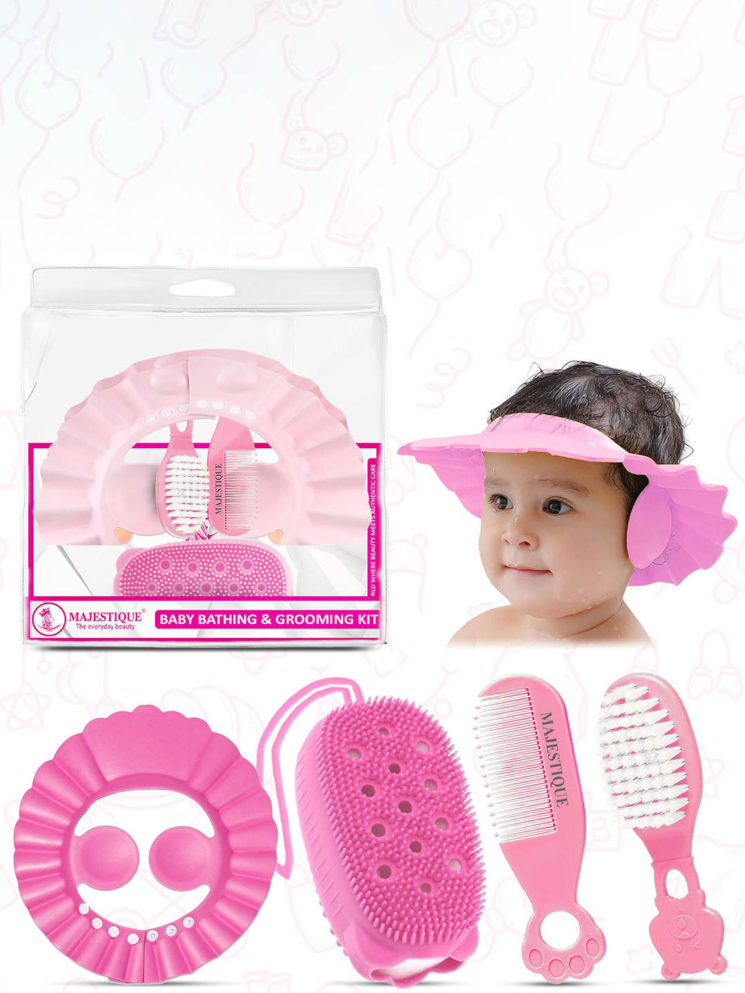MAJESTIQUE Majestique Baby Bathing & Grooming Kit