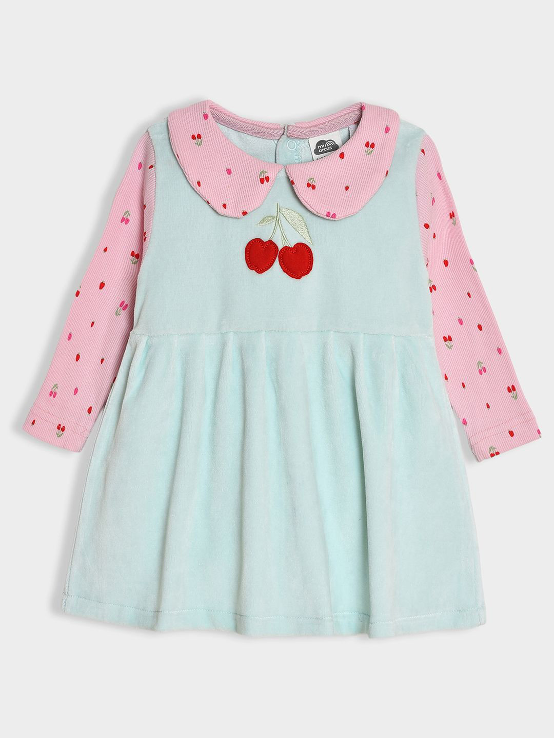 MiArcus Girls Peter Pan Collar Fit and Flare Dress