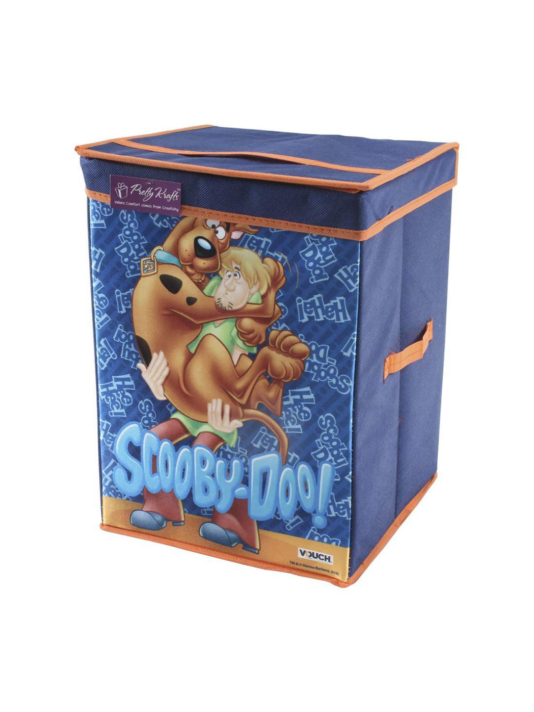 prettykrafts Blue & Brown Scooby-Doo Printed Reusable Multi-Utility Organisers