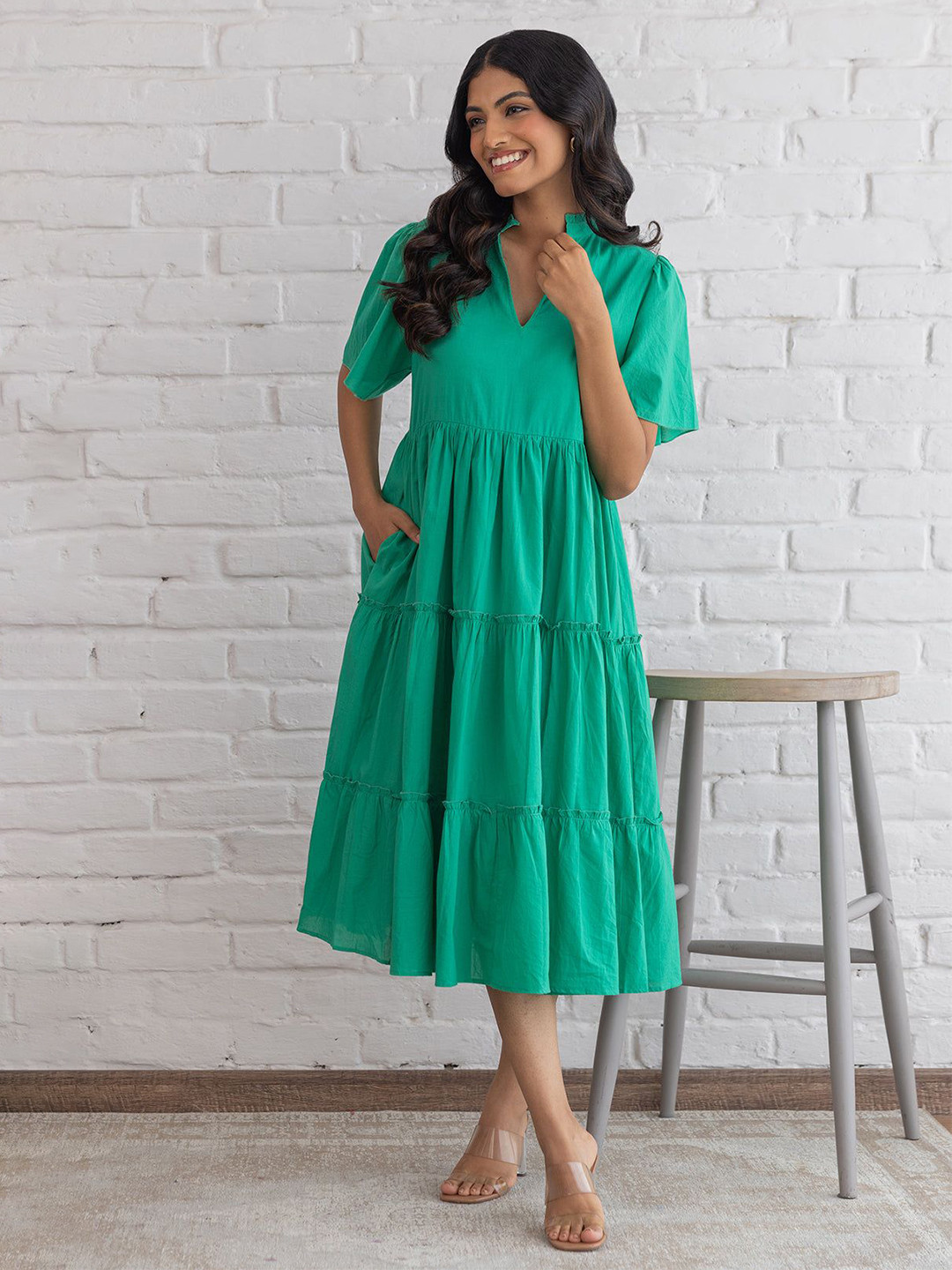 Polago Clothing A-Line Midi Dress