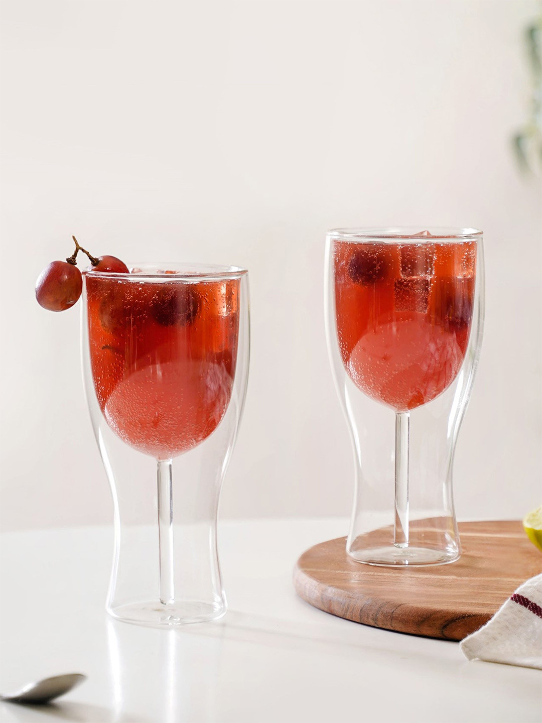 Nestasia 2 Pcs Double Walled Wine Glass 450ml