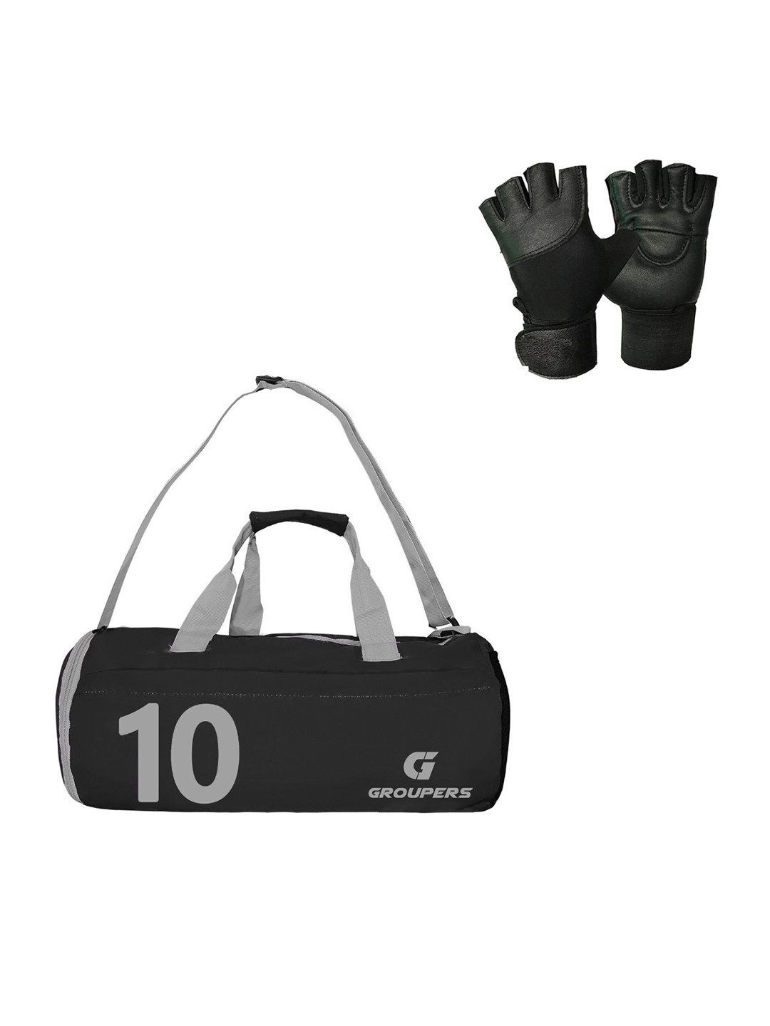 GROUPERS Medium Foldable Sports Duffel Bag With Gloves
