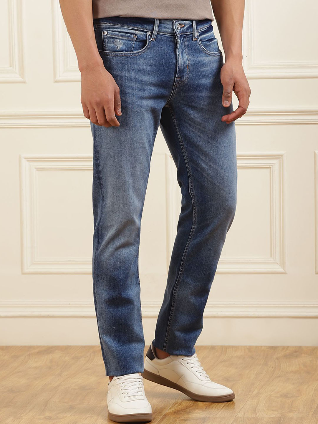 7 For All Mankind Men Slim Fit Heavy Fade Jeans