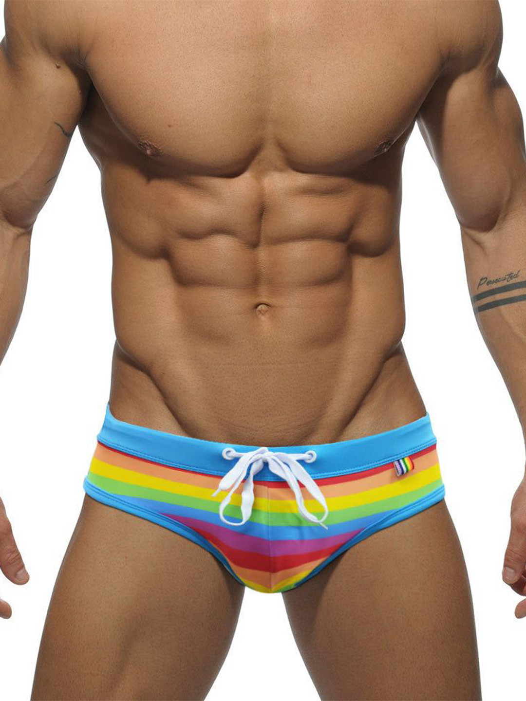 PANTEAZY Striped Low- Rise Basic Briefs KEV-SM02-FR-ML-M