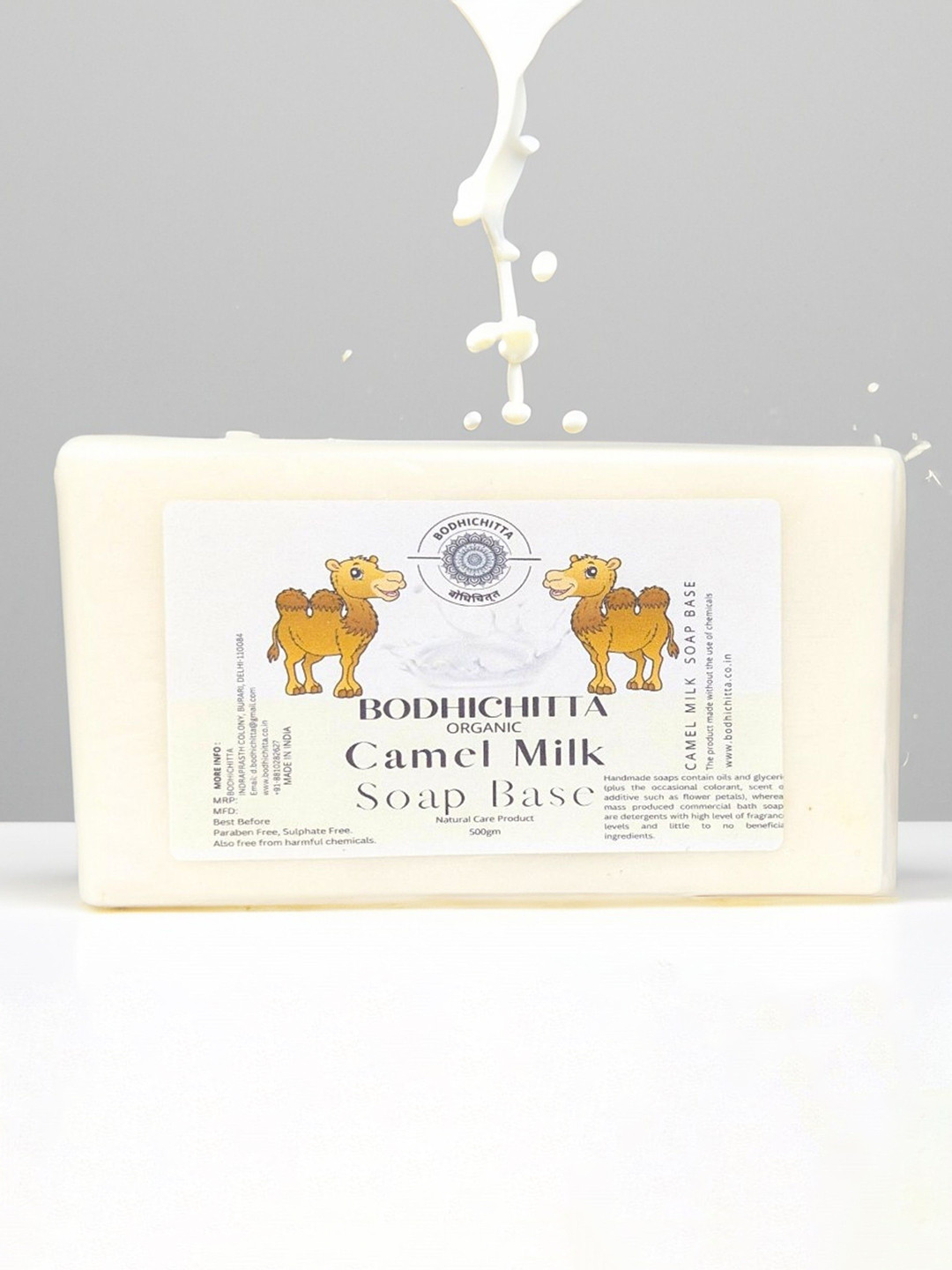 Bodhichitta Organic Camel Milk Soap Base- 500gm