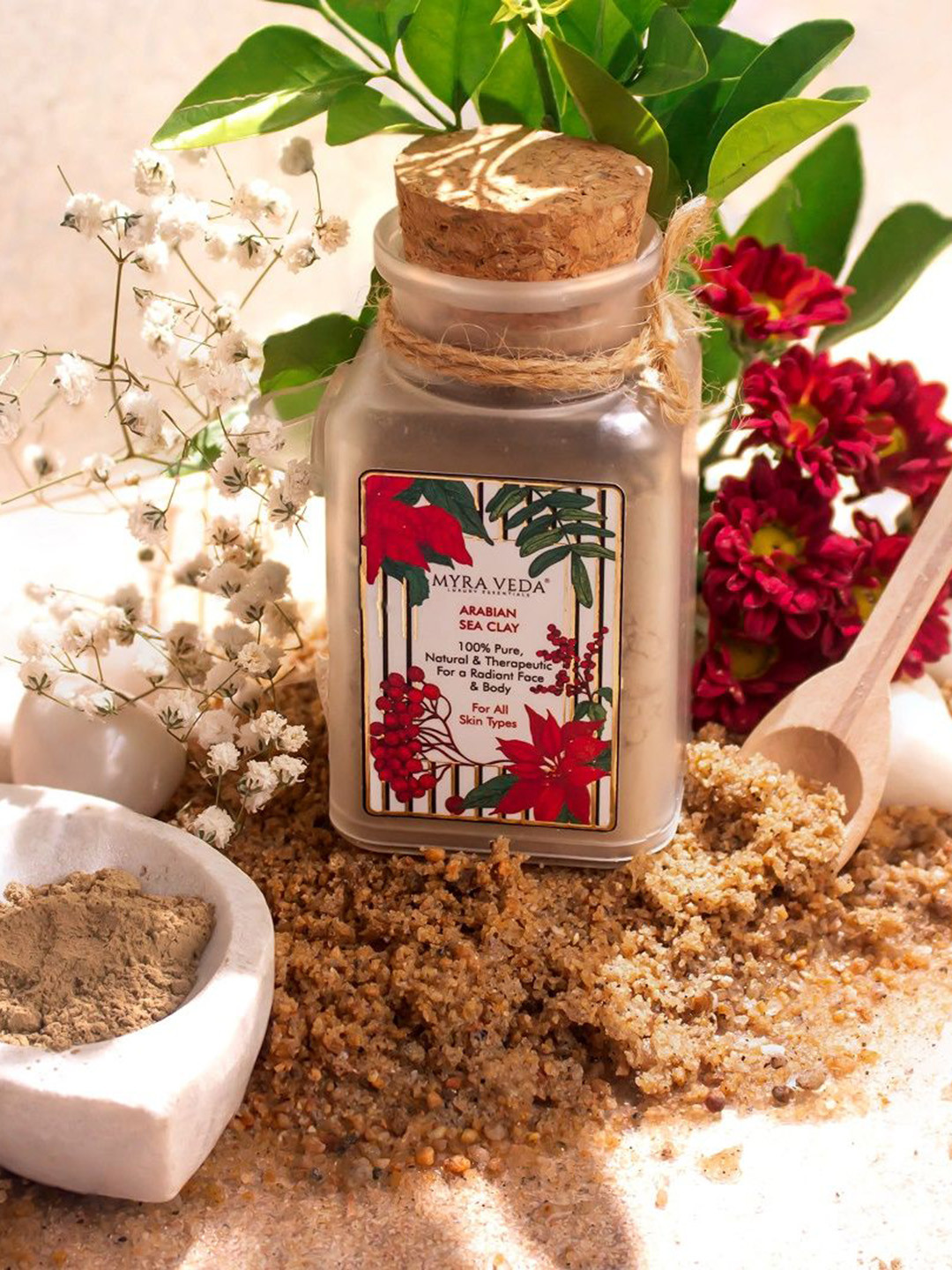 MYRA VEDA Pure & Natural Arabian Sea Clay Face Mask - 100 g