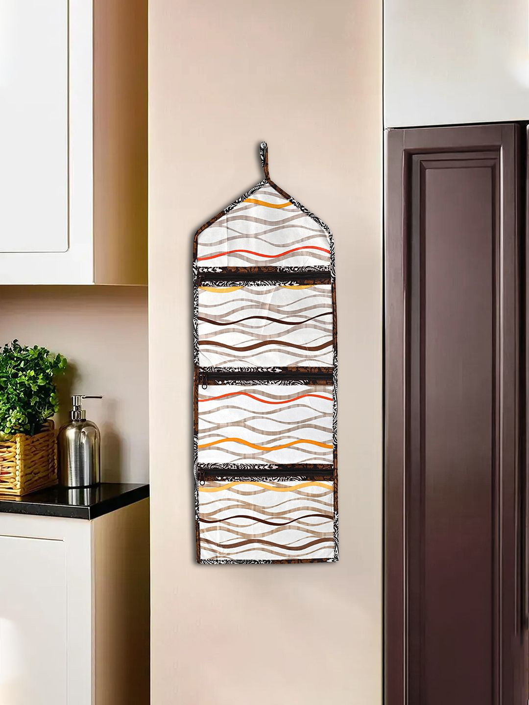 Kuber Industries Wall Hanging Closet 3 Pockets Letter Holder Organizer