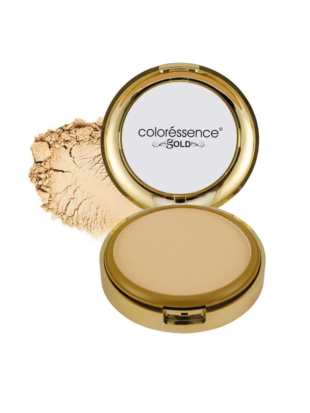 Coloressence Gold Glitterati Compact Powder - 10gm - Sand Beige- GMP-02