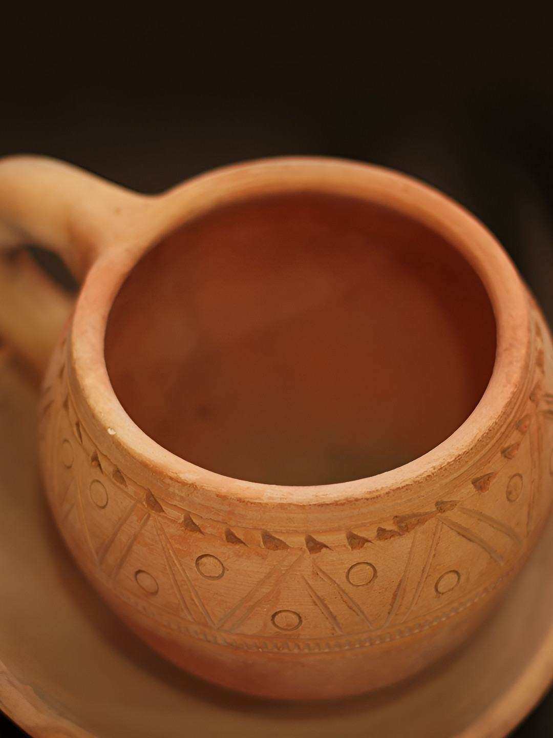 Swadeh Cup-Saucer ( Small) Clay Planter