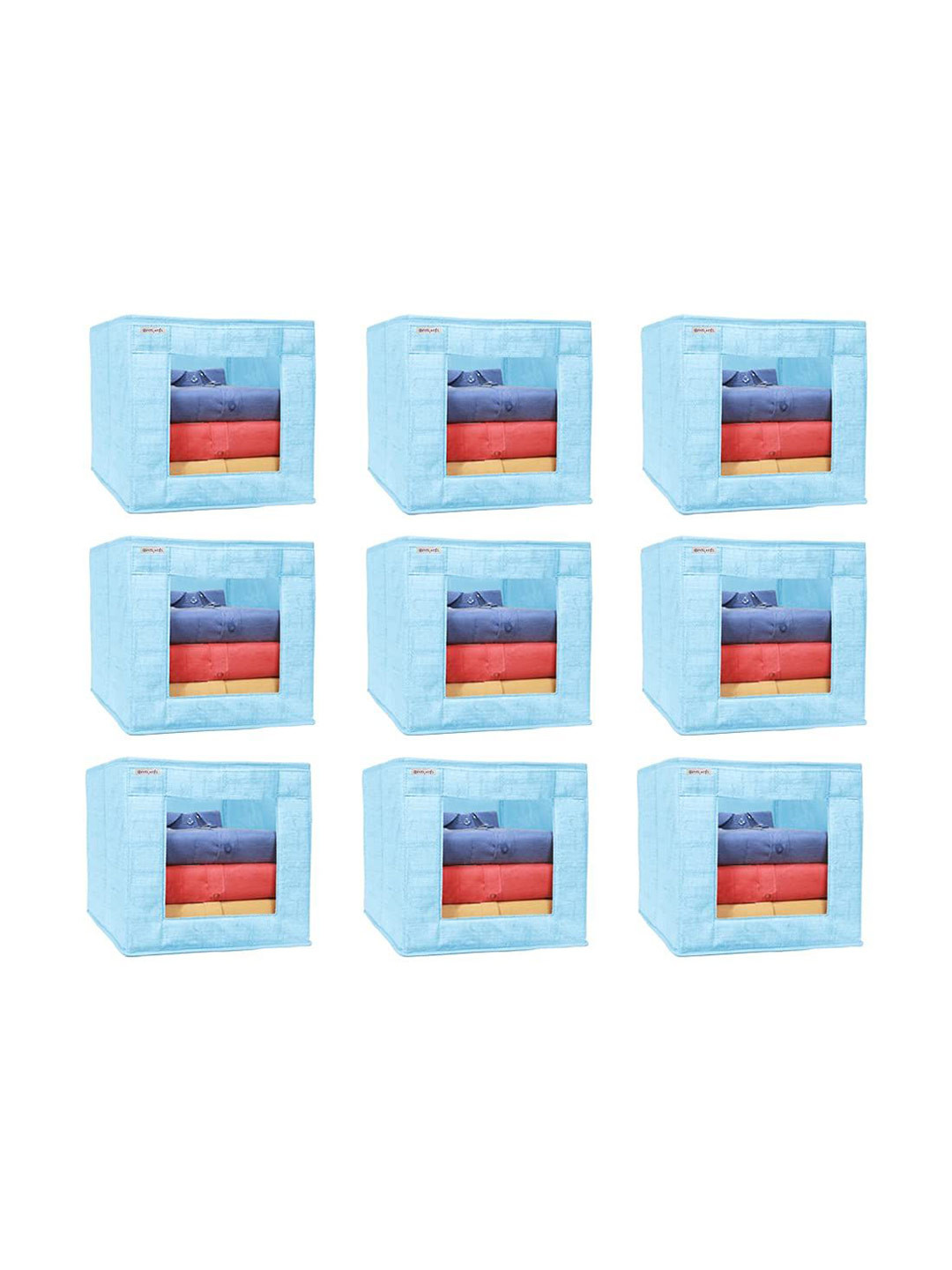 prettykrafts Blue 9 Pieces Reusable Multi-Utility Organisers