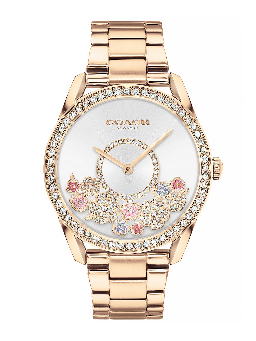 Coach Women Preston Embellished Bracelet Style Analogue Watch 14503776