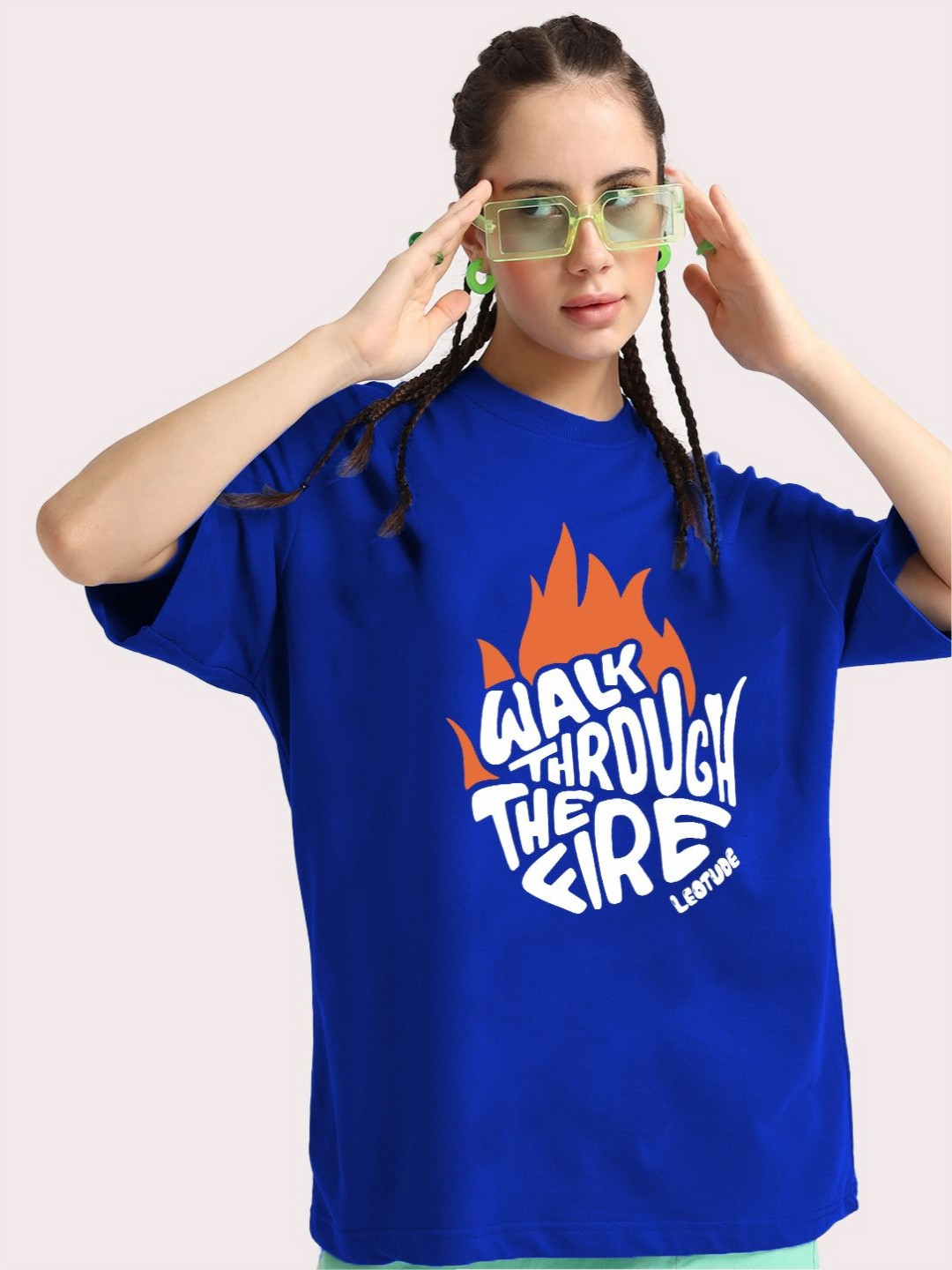 Leotude Women Printed Applique T-shirt