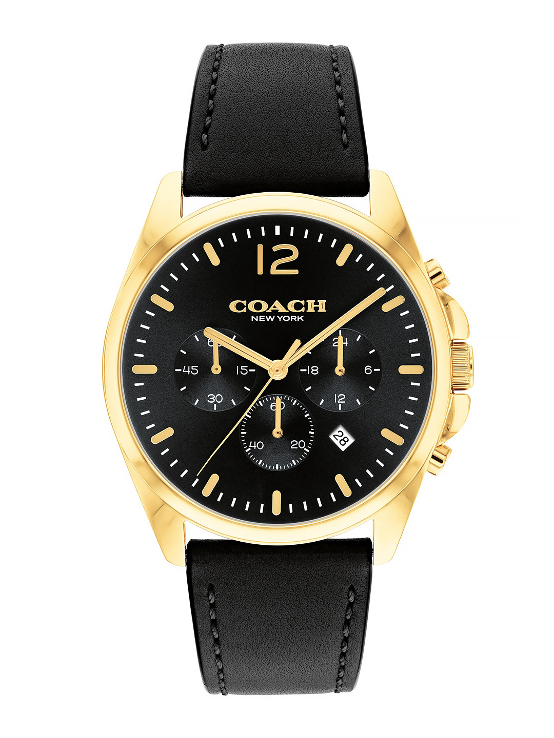 Coach Men Greyson Dial & Leather Straps Analogue Watch 14602631