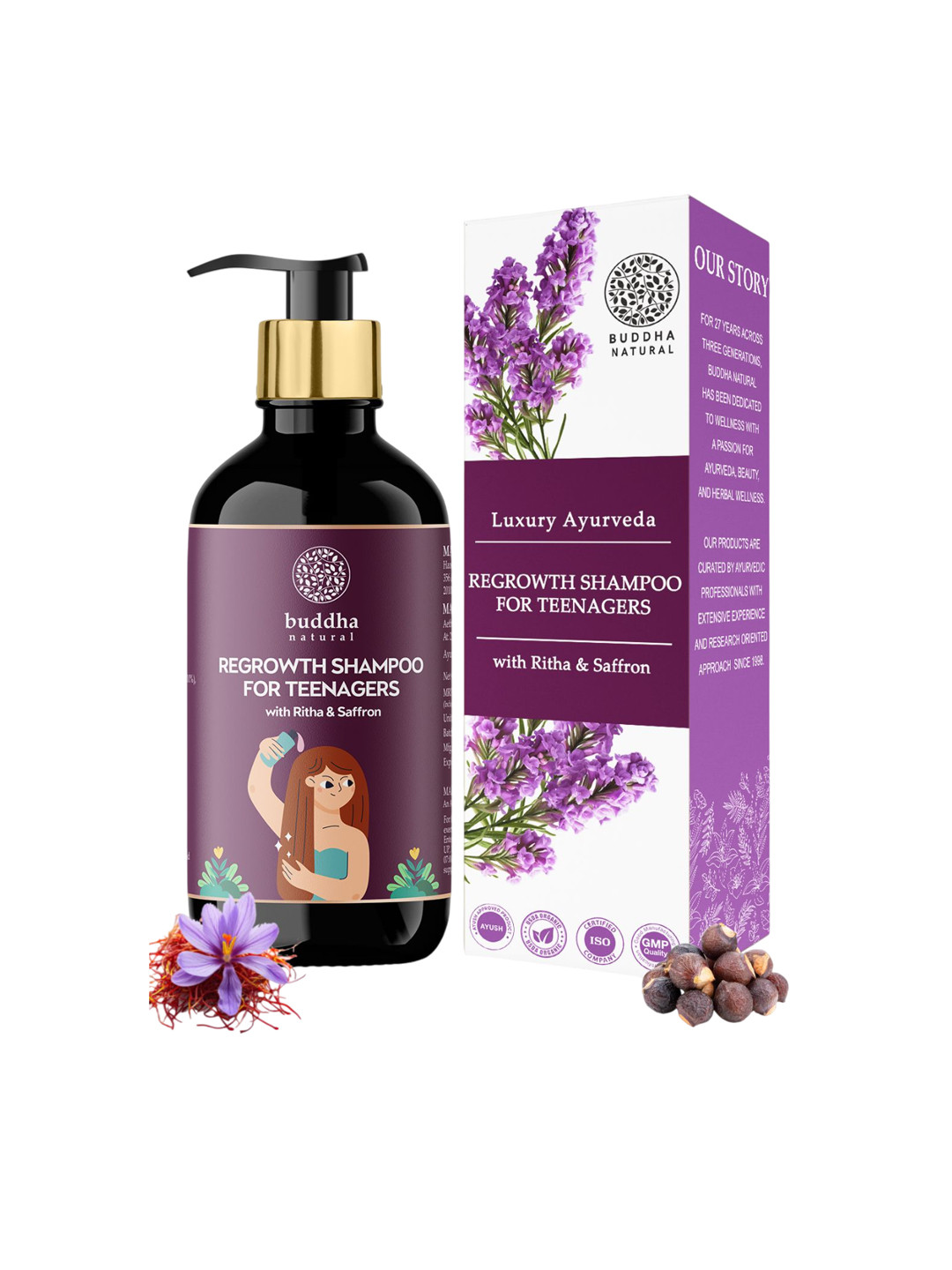 BUDDHA NATURAL Luxury Ayurvedha Hair Regrowth Shampoo - 200 ml