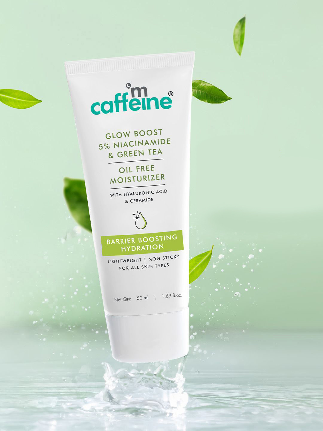MCaffeine Glow Boost Oil-Free Moisturizer With Green Tea - 50 ml
