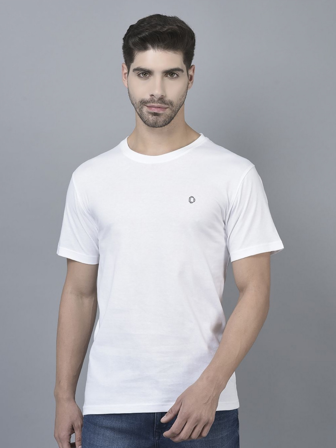 Dollar Men Cotton Applique Raglan Sleeves Casual T-shirt