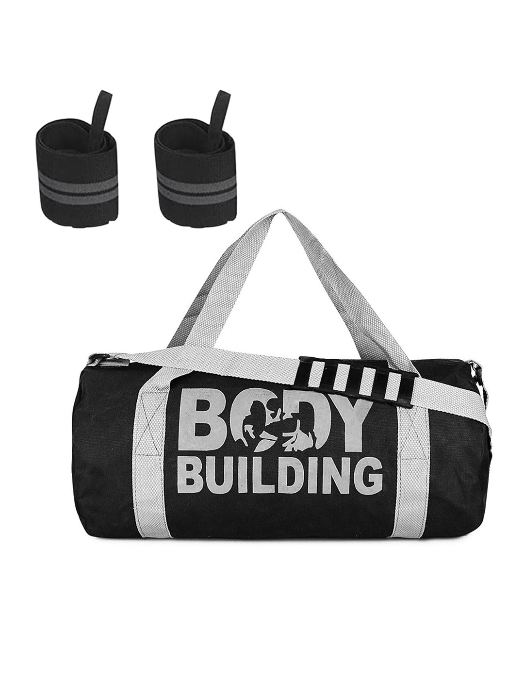 GROUPERS Printed Medium Foldable Sports Duffel Bag With Wrist Band