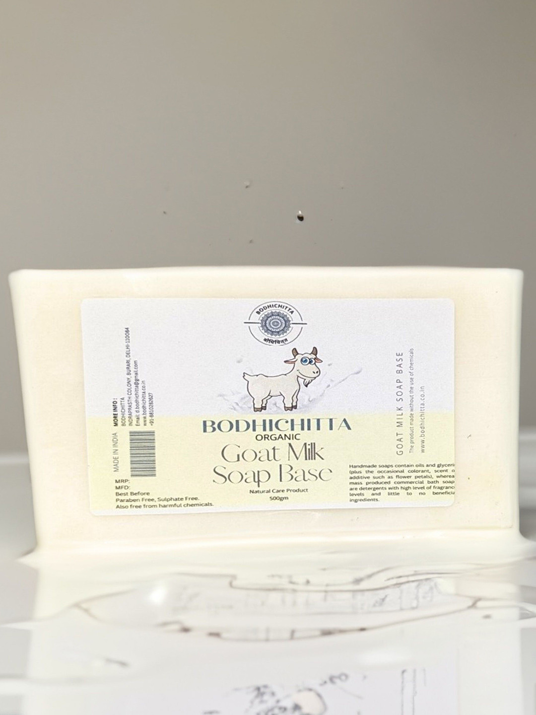 Bodhichitta Goat Milk Melt Soap Base-500g