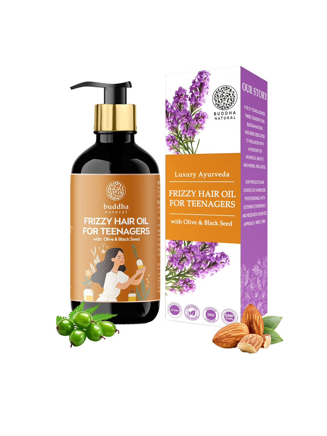 BUDDHA NATURAL Dry Frizzy hair Oil -200ml