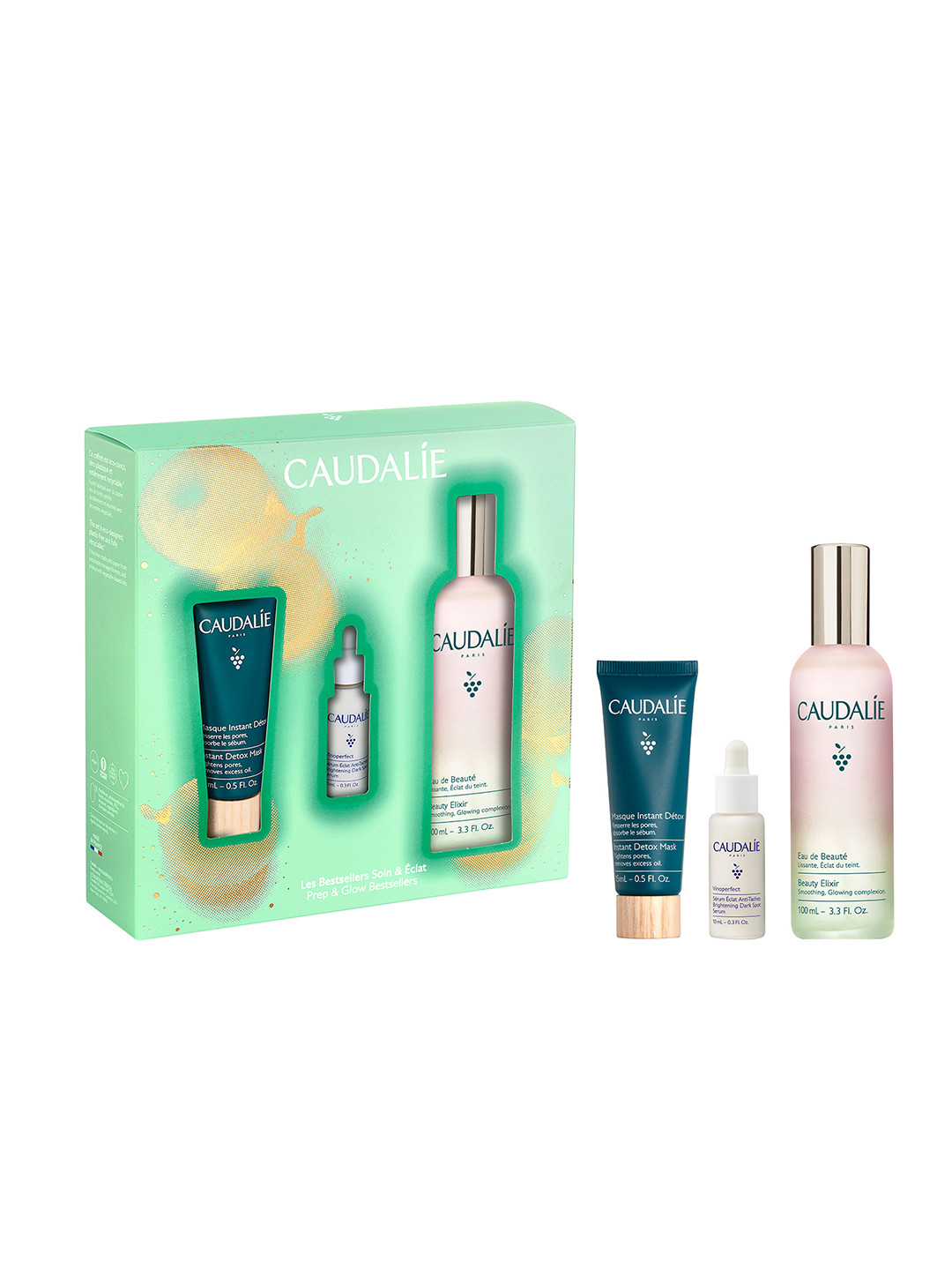 Caudalie Caudalie Prep & Glow Bestsellers Skin Care Gift Set - 125 ml