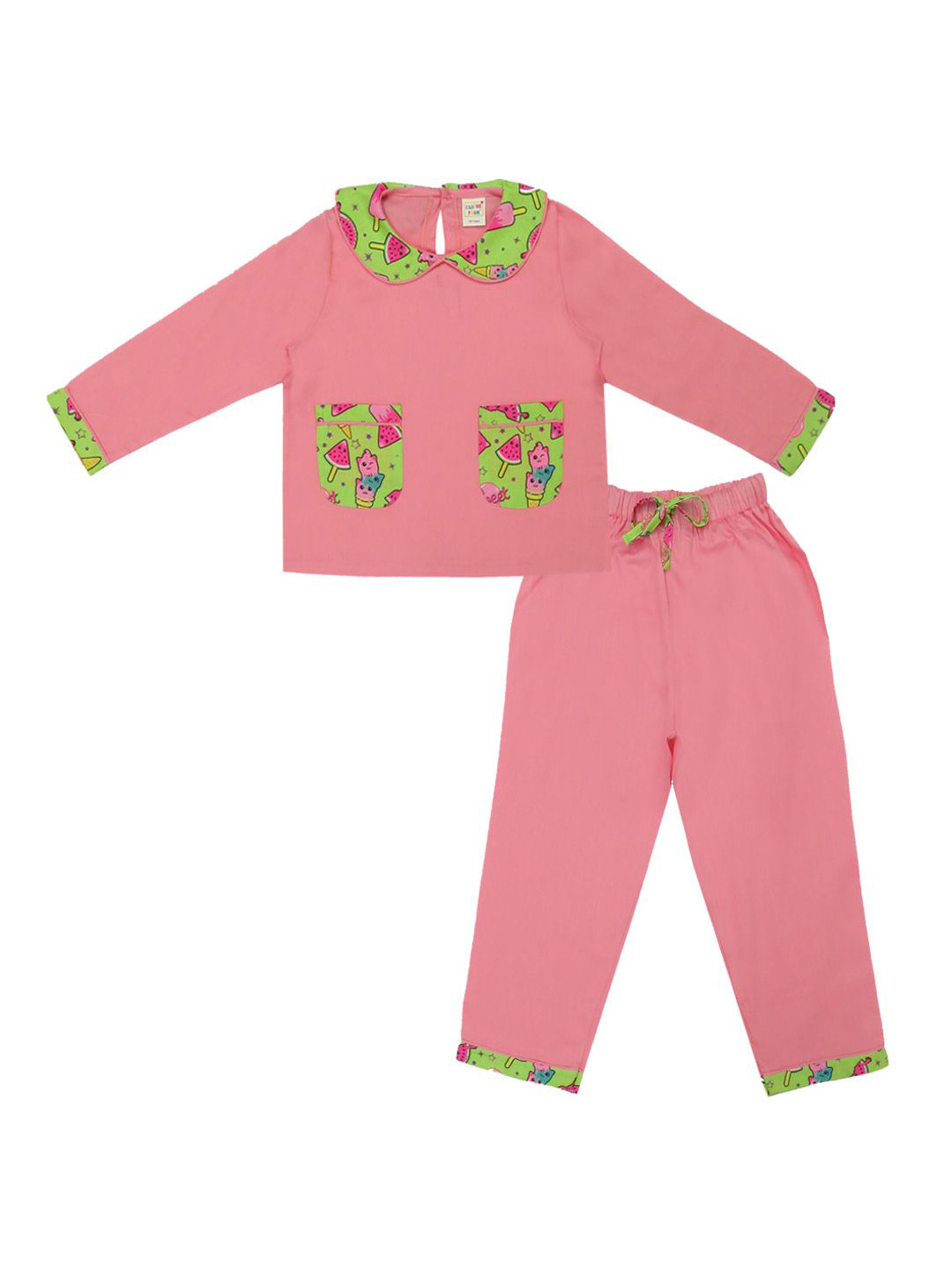 Clothe Funn Girls Top with Pyjamas