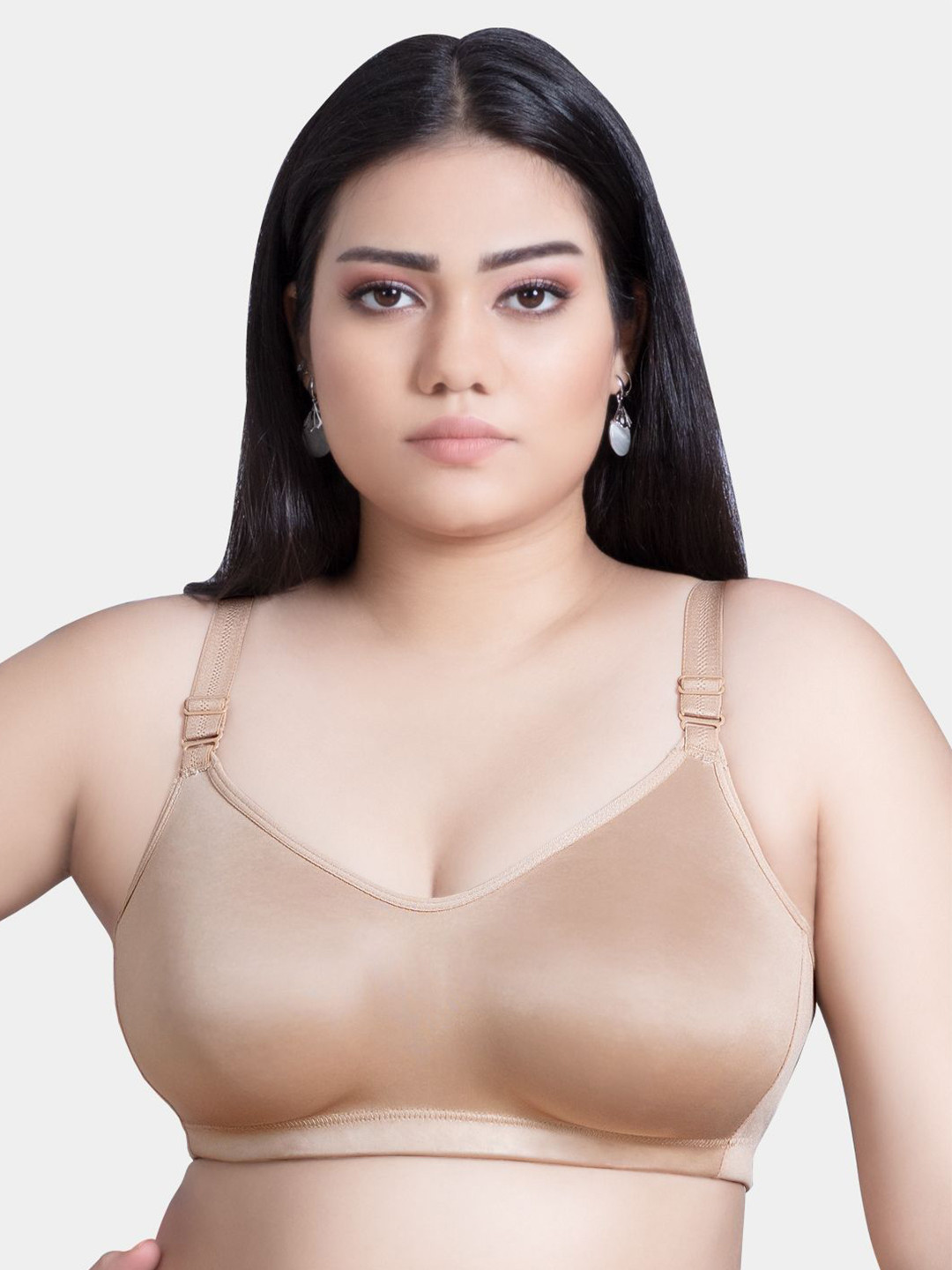 Trylo Superfit Cotton Fabric Non-Padded Non-Wired Seamless T-Shirt Bra