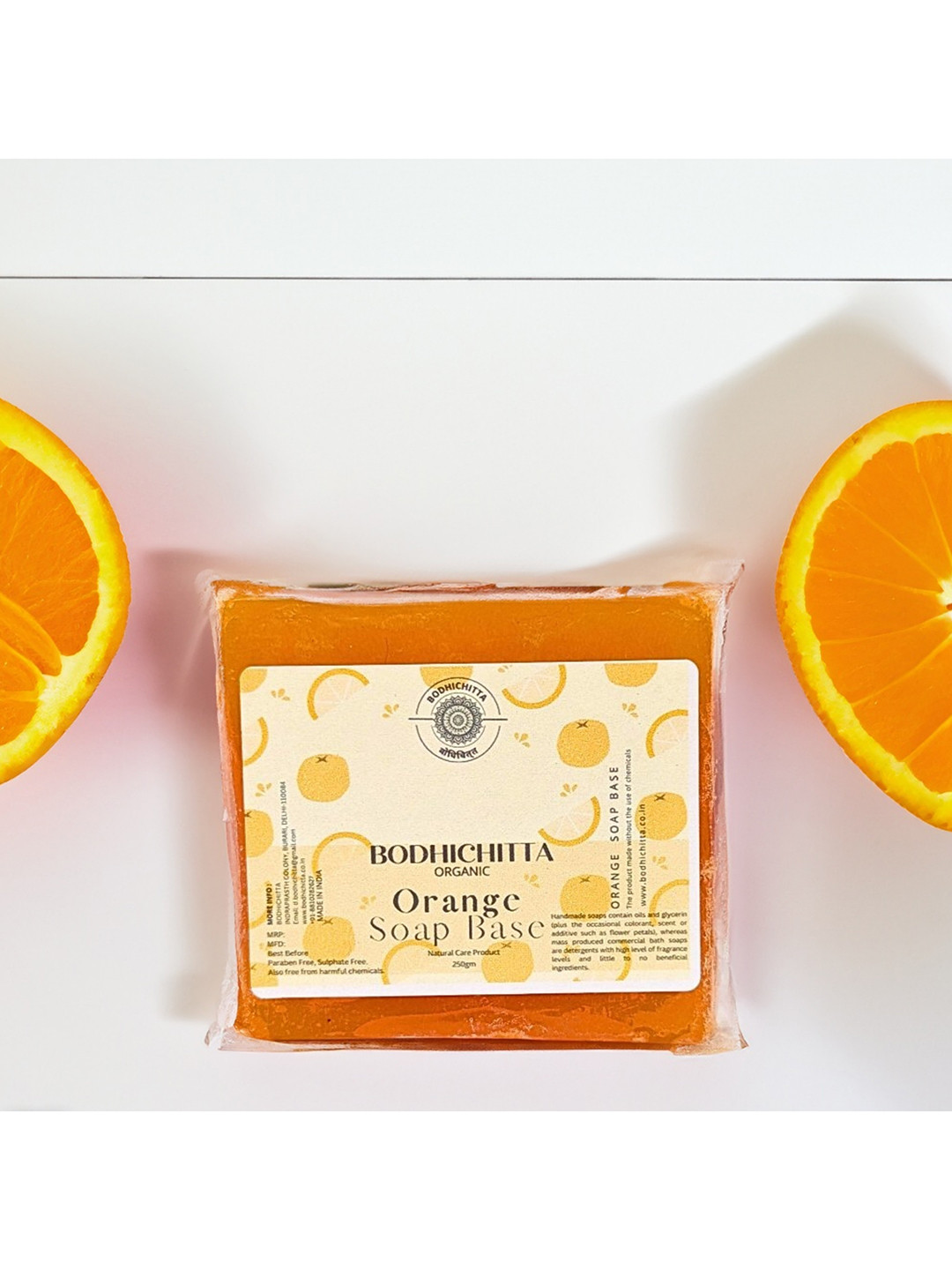 Bodhichitta Orange Glycerin Melt Soap Base-250g