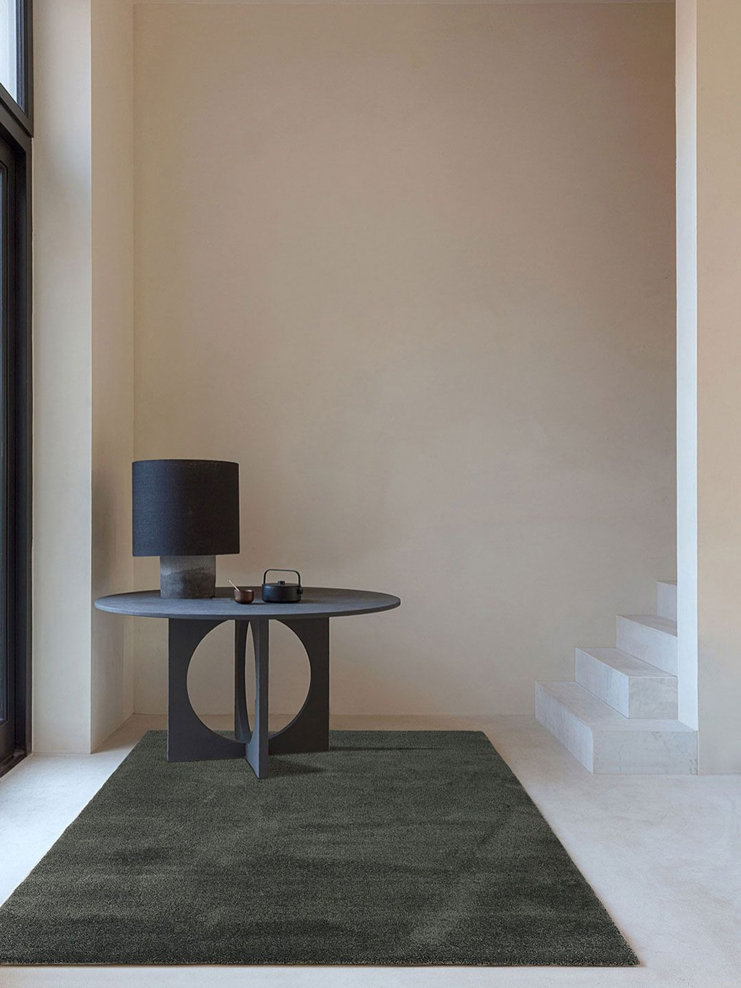 DDecor OPAL Grey & Black Light Anti Skid Carpet