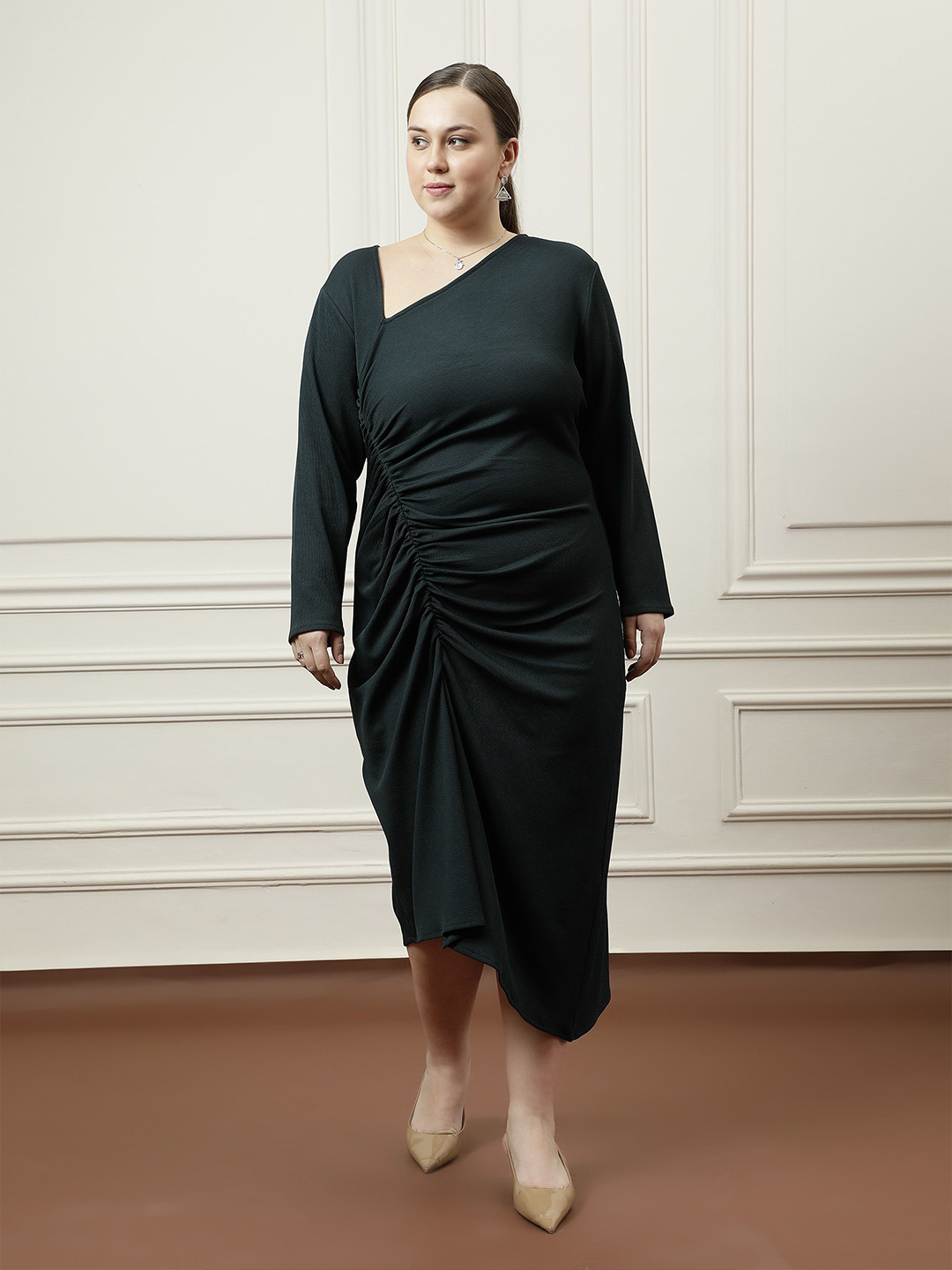 Athena Ample Bodycon Midi Dress