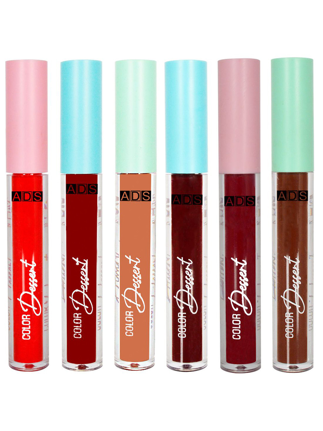 A.D.S Set Of 3 Ultra Long-Lasting Liquid Matte Lipstick-4ml Each-07-08-09-10-11-12