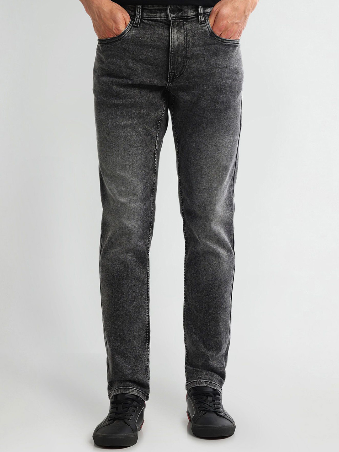 U.S. Polo Assn. Denim Co. Men Urban Slim Slim Fit Heavy Fade Jeans