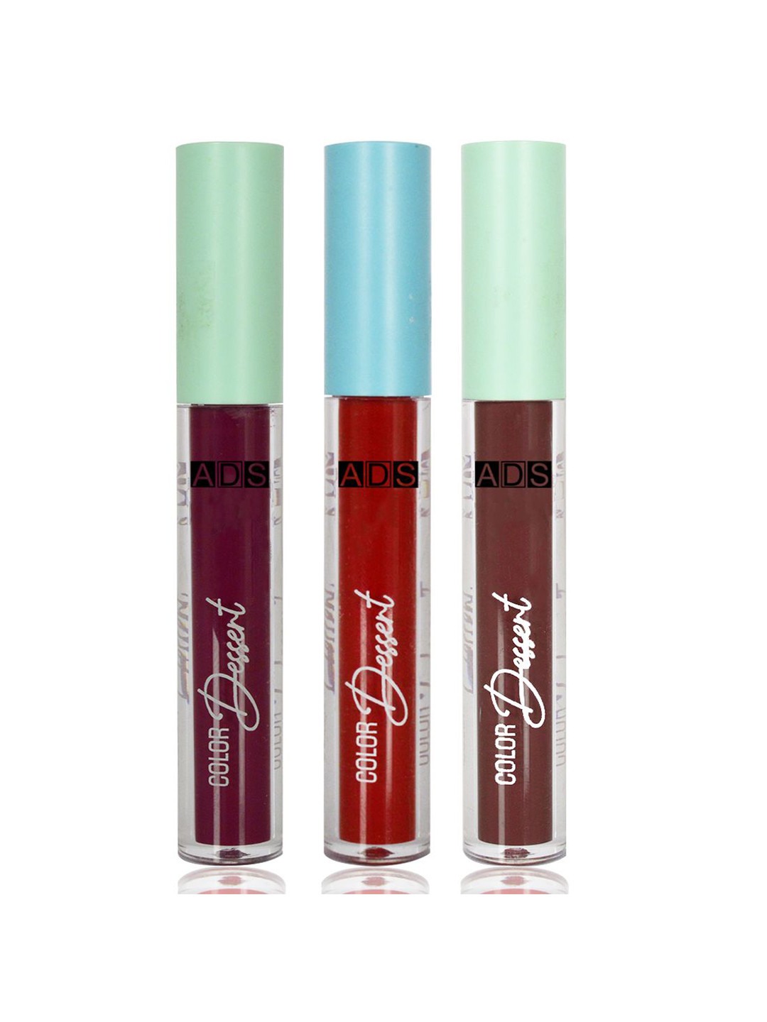 A.D.S Set Of 3 Ultra Long-Lasting Liquid Matte Lipstick-4ml Each-24-20-13