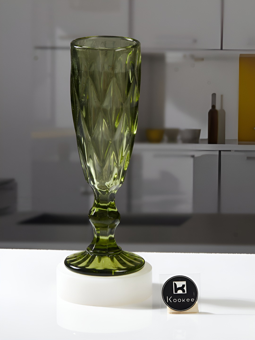 Kookee Green-toned Crystal Wine Glass - 150ml