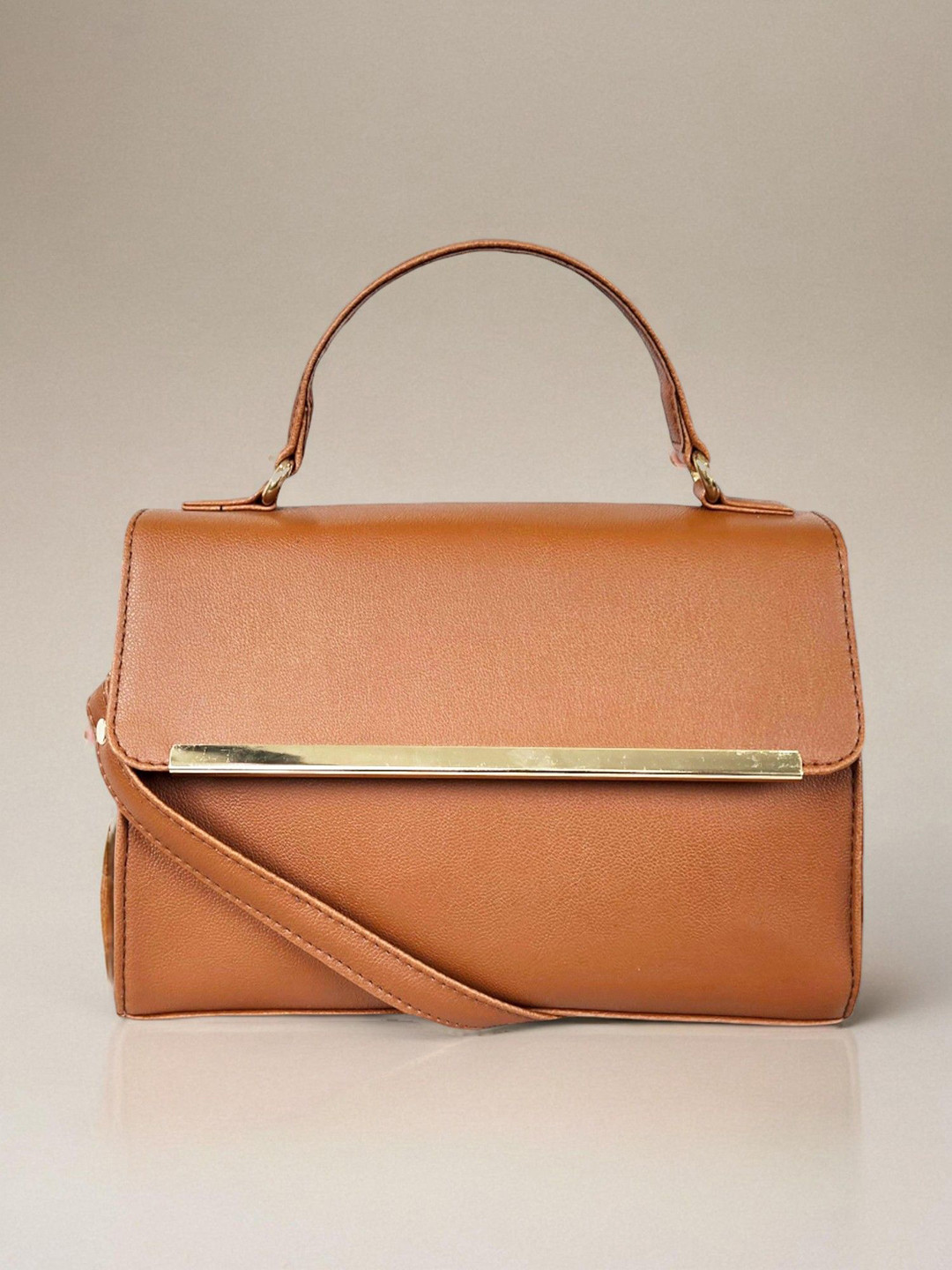 Mast & Harbour PU Half Moon Sling Bag with Cut Work