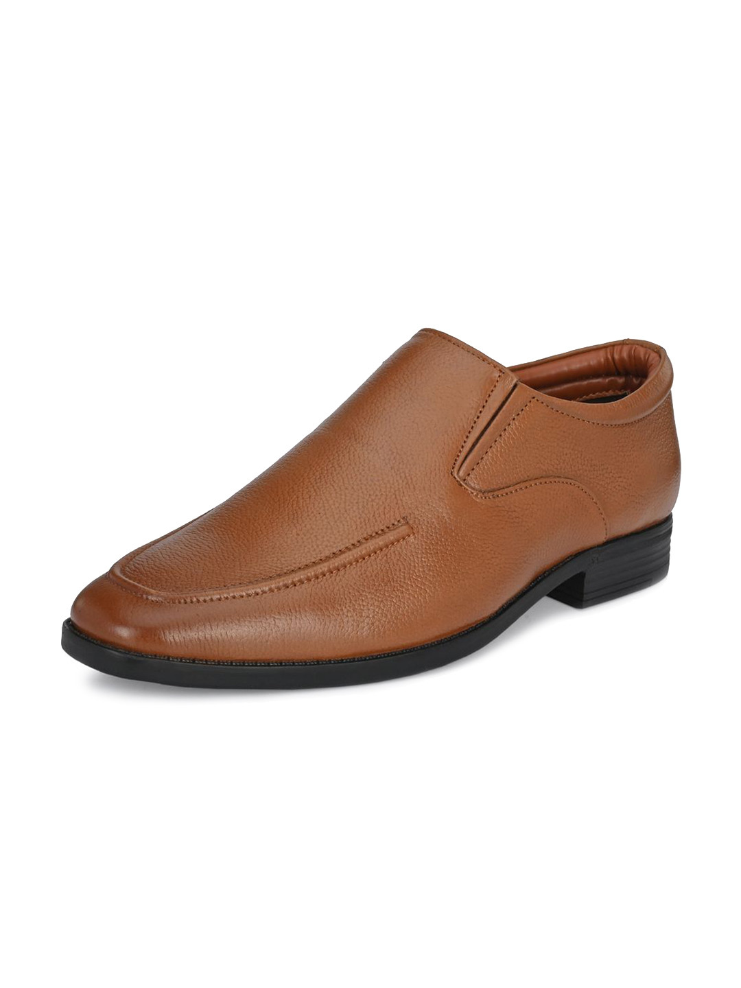 Auserio Men Leather Formal Slip-Ons