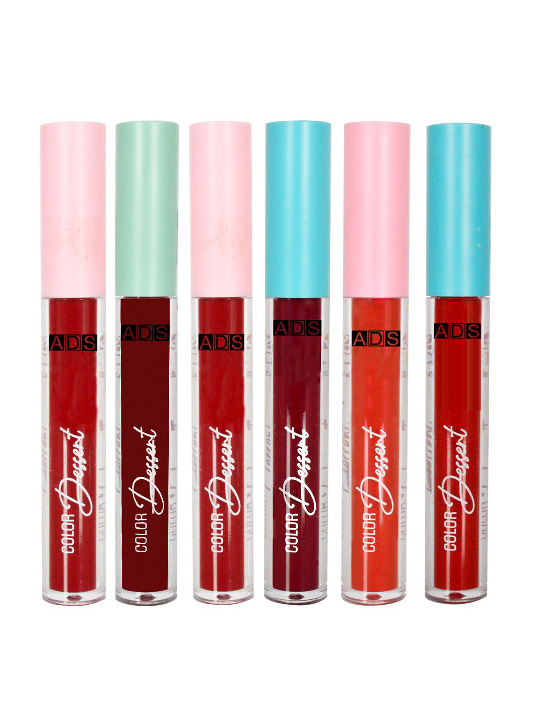 A.D.S Set Of 6 Ultra Long-Lasting Liquid Matte Lipstick-4ml Each-13-14-15-16-17-18